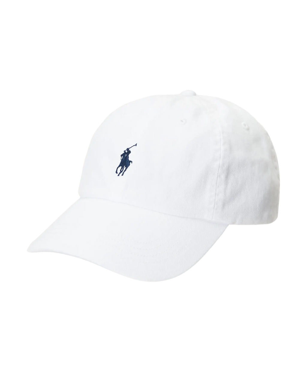 Gorra POLO RALPH LAUREN Blanco con Visera de Tela de Algodón