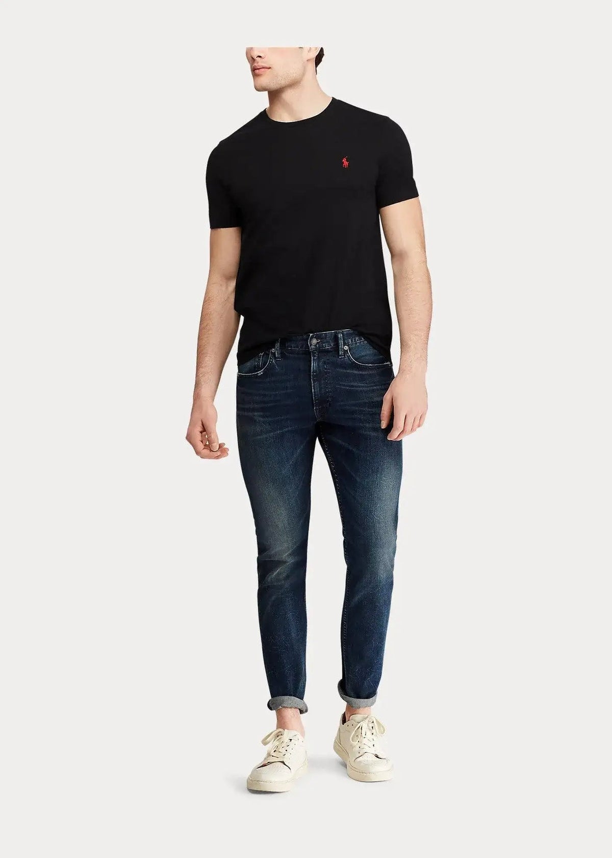 Camiseta POLO RALPH LAUREN de Punto Custom Slim Fit Negro