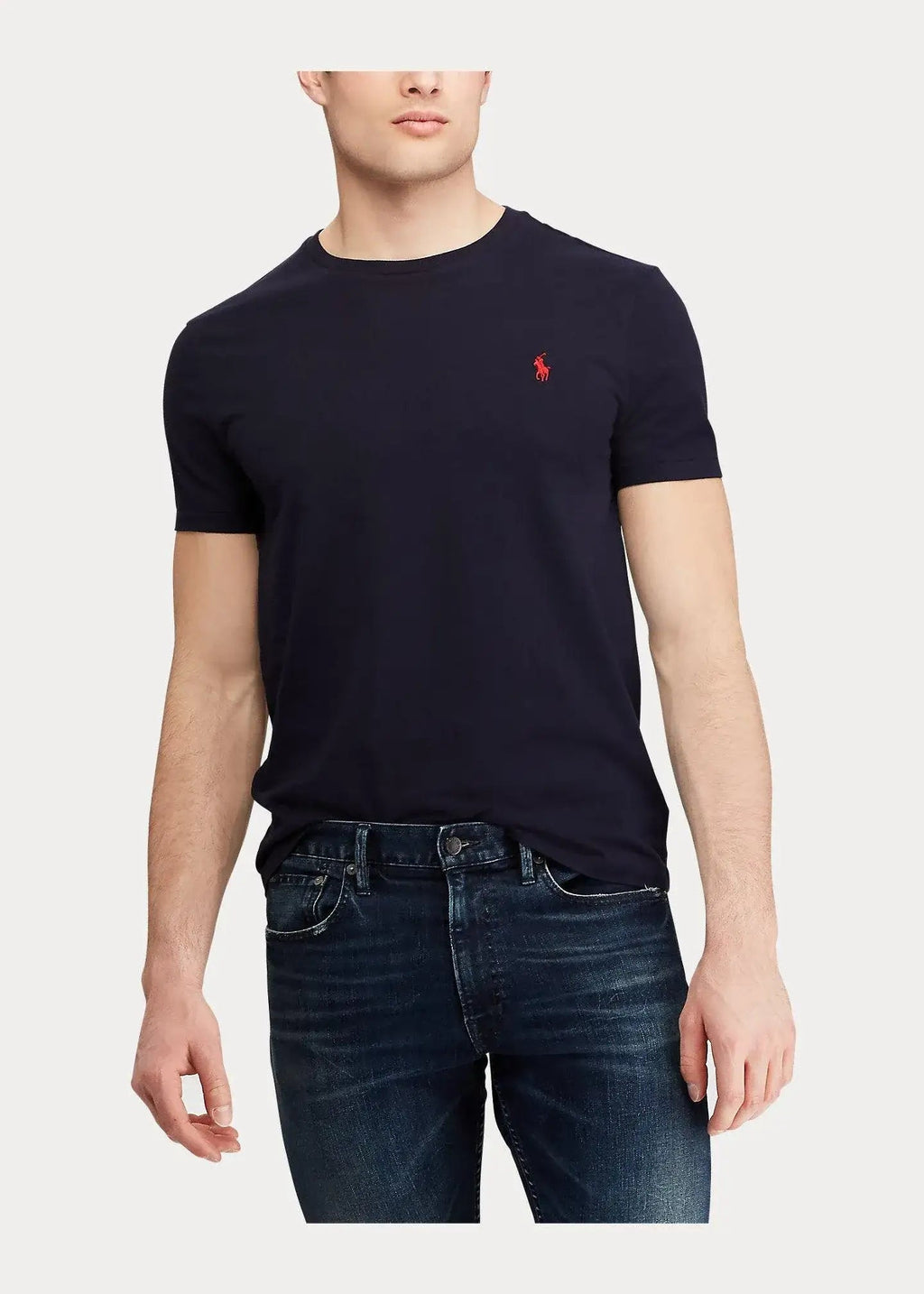 Camiseta POLO RALPH LAUREN de Punto Custom Slim Fit Navy