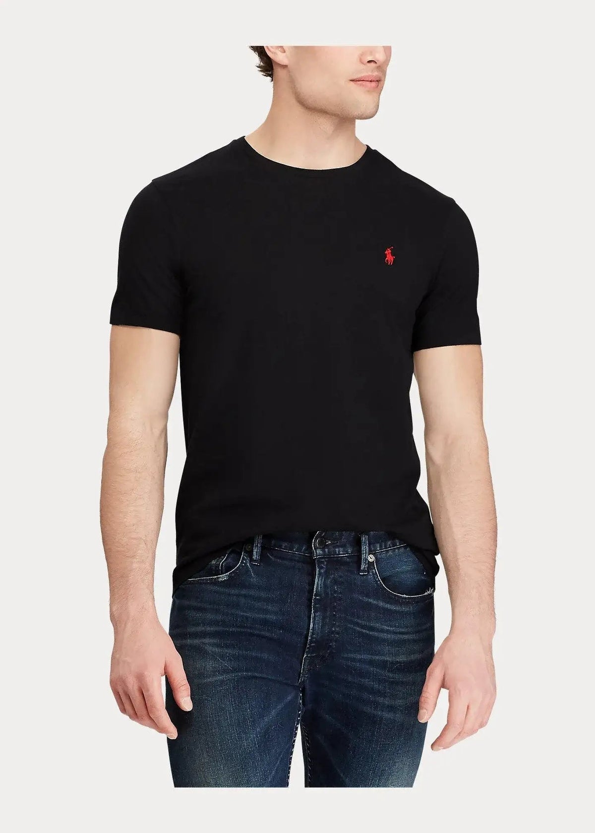 Camiseta POLO RALPH LAUREN de Punto Custom Slim Fit Negro
