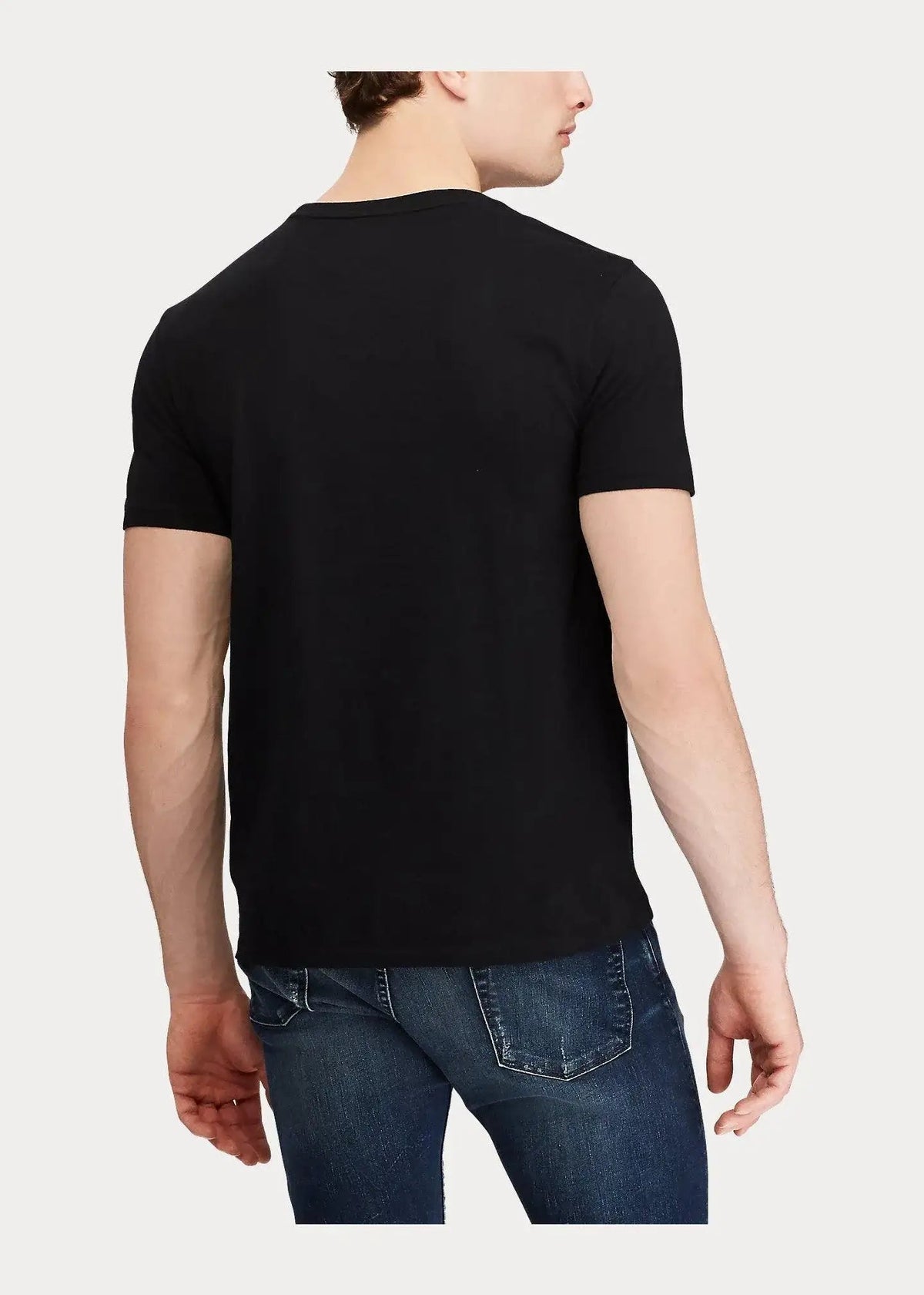 Camiseta POLO RALPH LAUREN de Punto Custom Slim Fit Negro