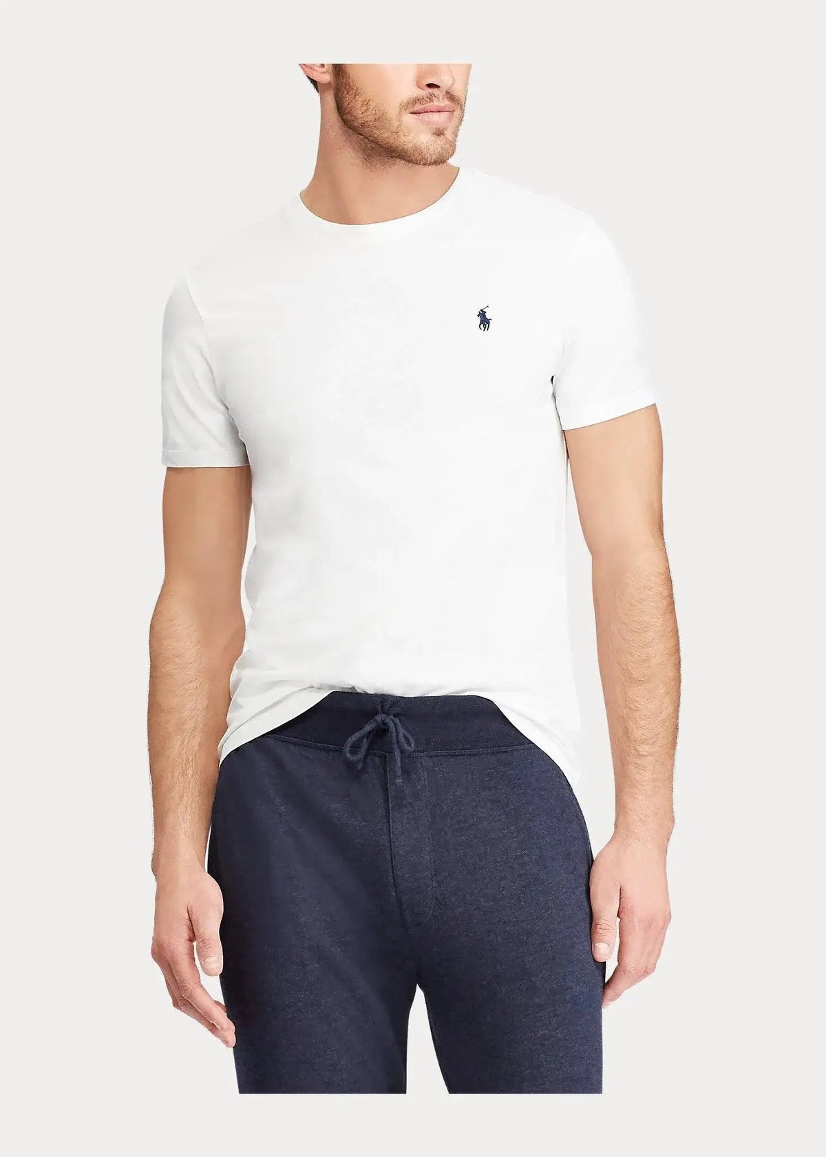 Camiseta POLO RALPH LAUREN de Punto Custom Slim Fit Blanca