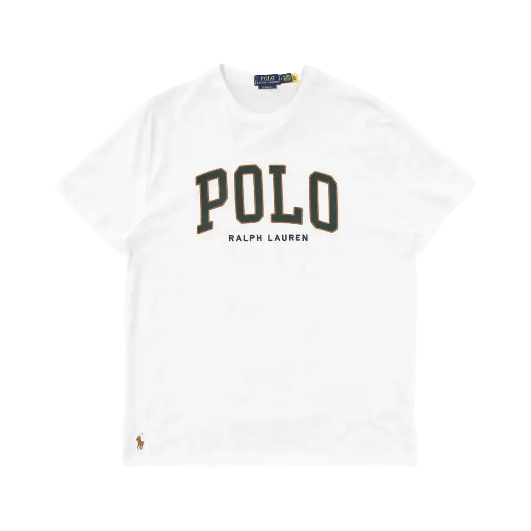 Camiseta Polo Ralph Lauren de punto jersey con logotipo Blanca