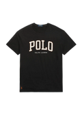 Camiseta Polo Ralph Lauren de punto jersey con logotipo Negra