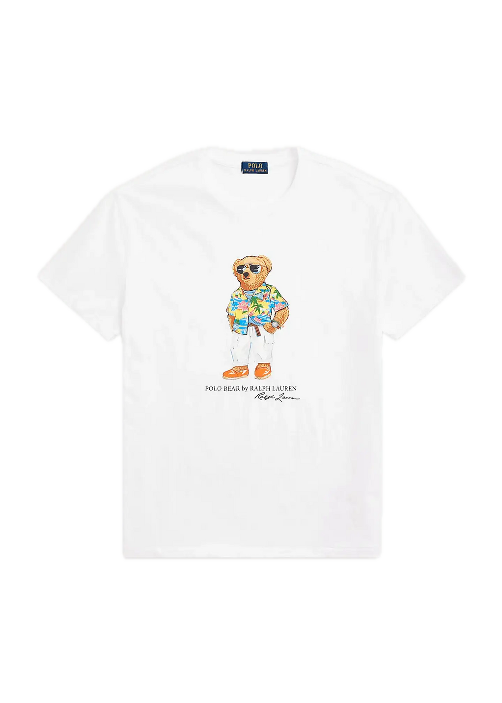Camiseta Polo Ralph Lauren Polo Bear Classic Slim Fit White Beach Club