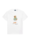 Camiseta Polo Ralph Lauren Polo Bear Classic Slim Fit White Beach Club