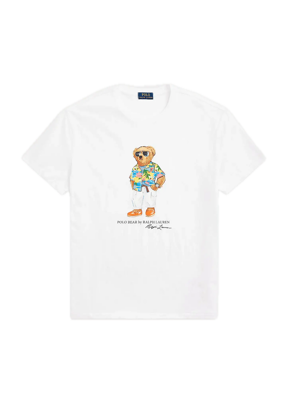 Camiseta Polo Ralph Lauren Polo Bear Classic Slim Fit White Beach Club