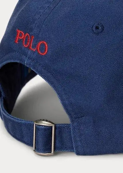 Gorra Polo Ralph Lauren Azul Marina con Visera de Tela de Algodón