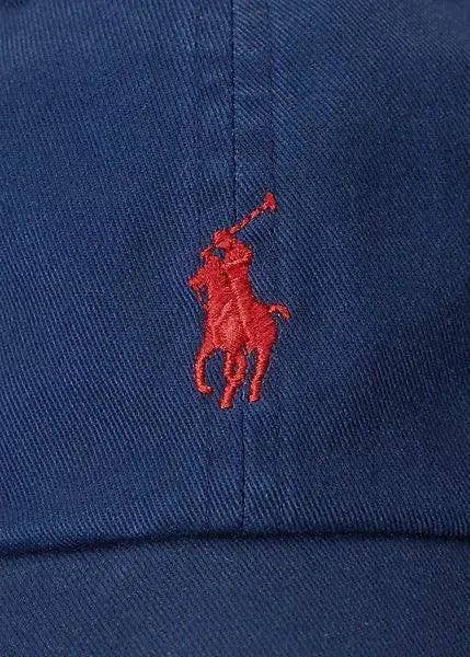 Gorra Polo Ralph Lauren Azul Marina con Visera de Tela de Algodón