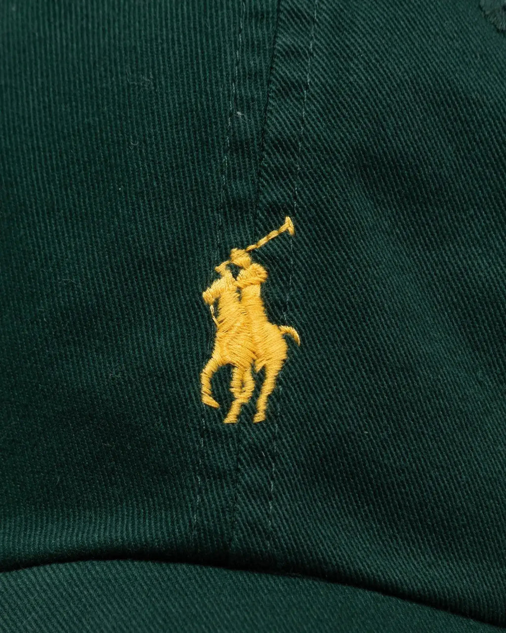 Gorra Polo Ralph Lauren Verde con Visera de Tela de Algodón