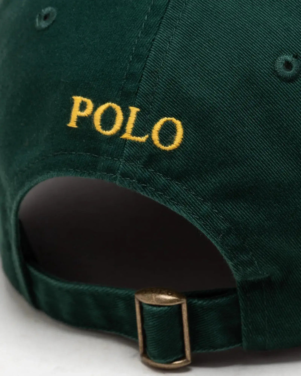 Gorra Polo Ralph Lauren Verde con Visera de Tela de Algodón