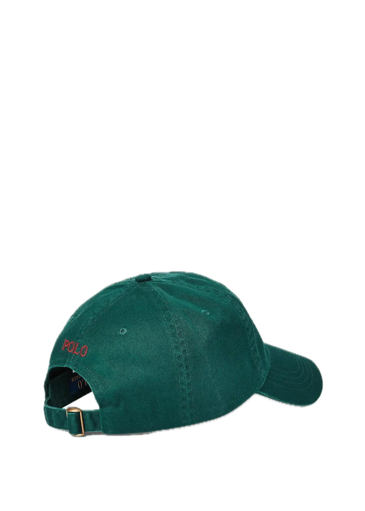Gorra Polo Ralph Lauren Verde Universitario con Visera de Tela de Algodón