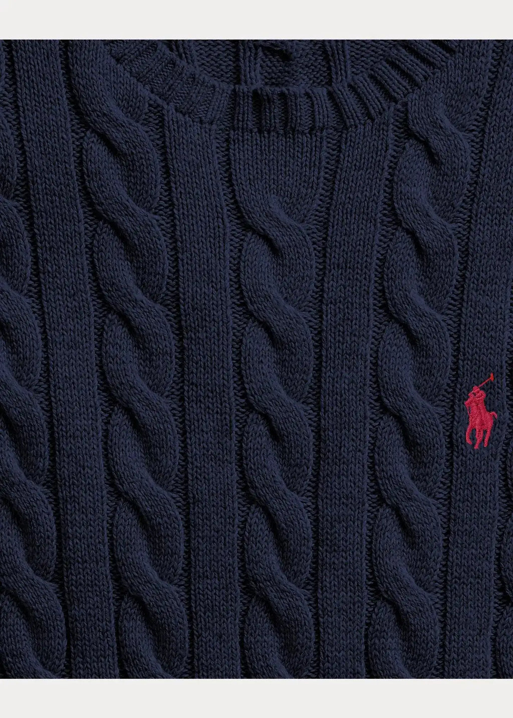 Jersey Polo Ralph Lauren de algodón de punto de ochos azul