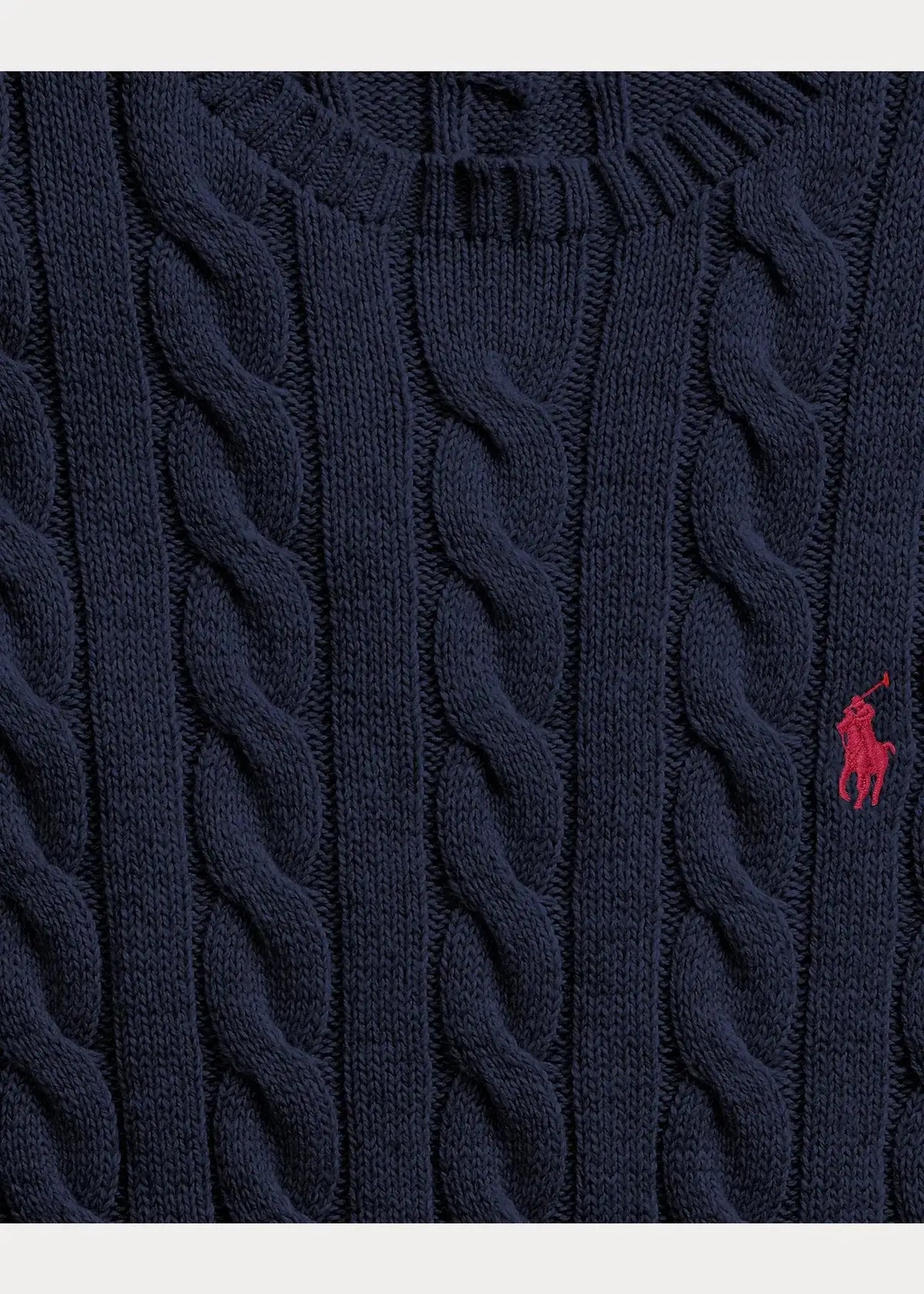 Jersey Polo Ralph Lauren de algodón de punto de ochos azul