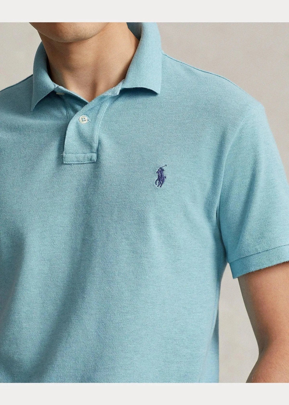 Polo de Hombre de Piqué Ralph Lauren Slim Fit Watchhill Blue Heather