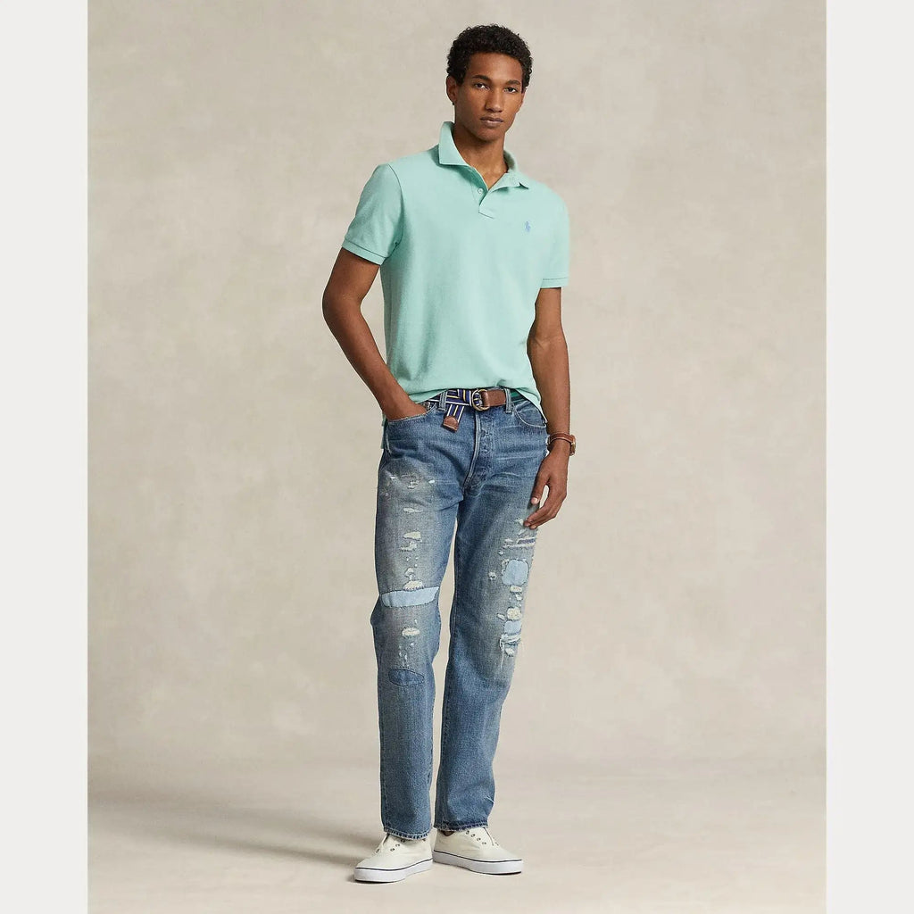 Polo de Hombre Polo Ralph Lauren Slim Fit Mesh Celadon