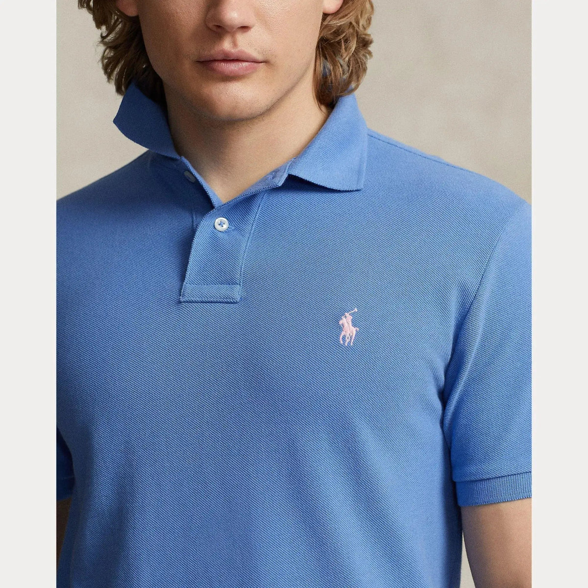 Polo de Hombre POLO RALPH LAUREN Slim Fit Mesh New England Blue
