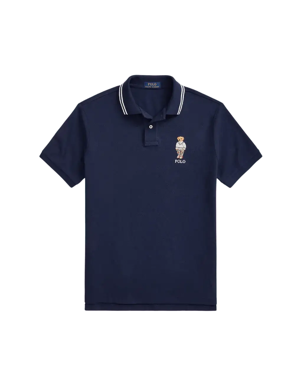 Polo de Hombre Ralph Lauren piqué Custom Slim con Polo Bear