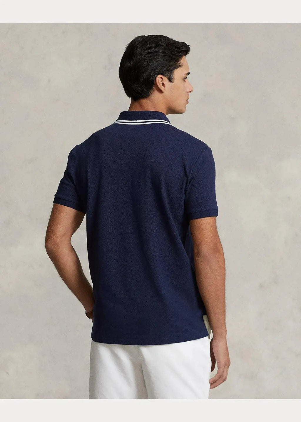 Polo de Hombre Ralph Lauren piqué Custom Slim con Polo Bear