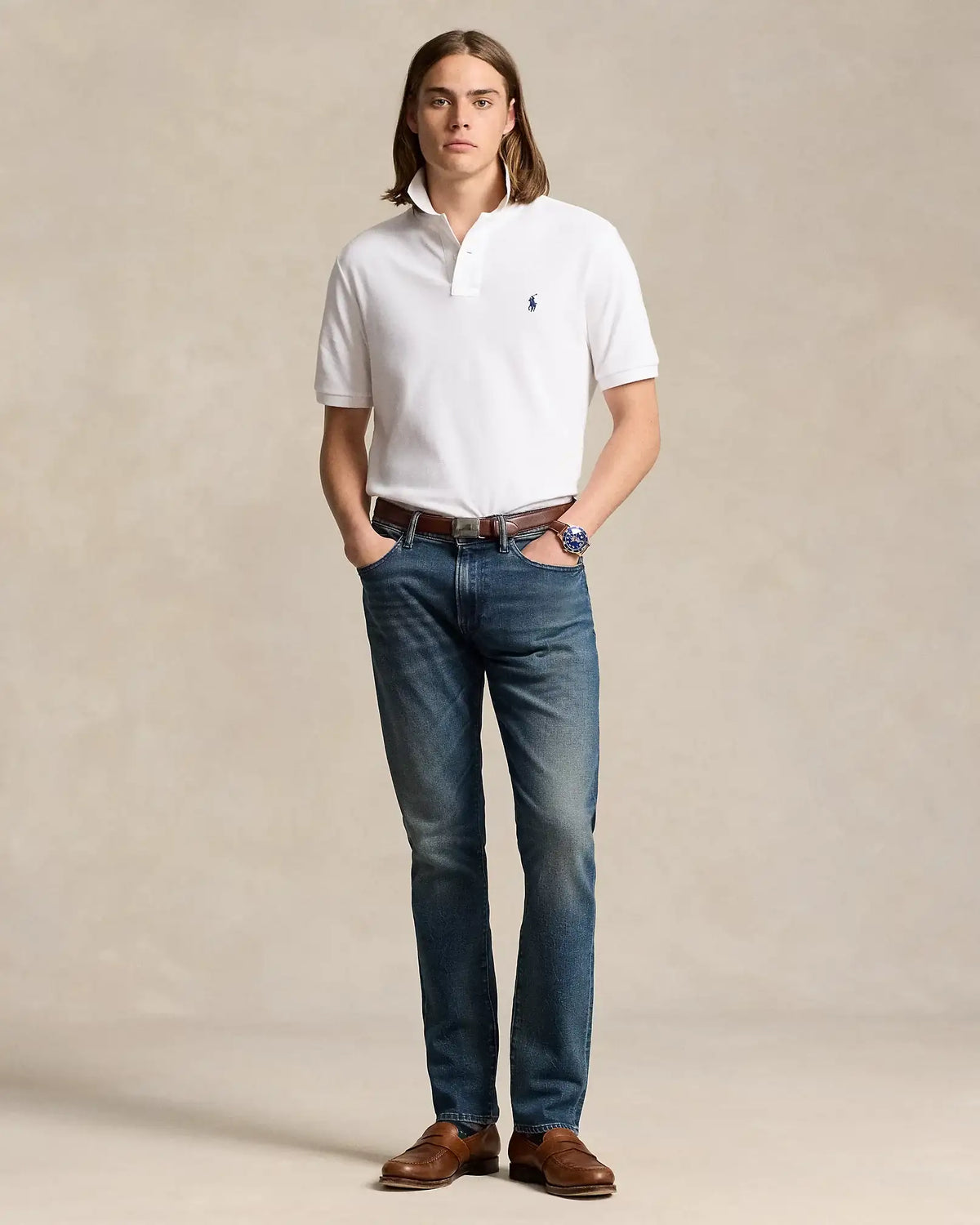 Polo POLO RALPH LAUREN el Icónico Polo de Piqué Blanco