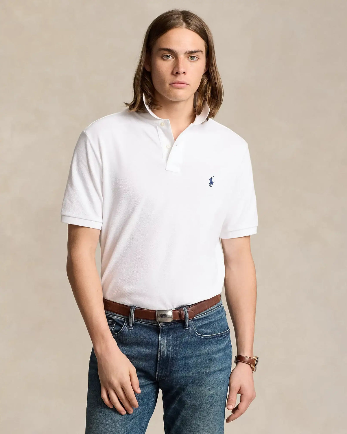 Polo POLO RALPH LAUREN el Icónico Polo de Piqué Blanco