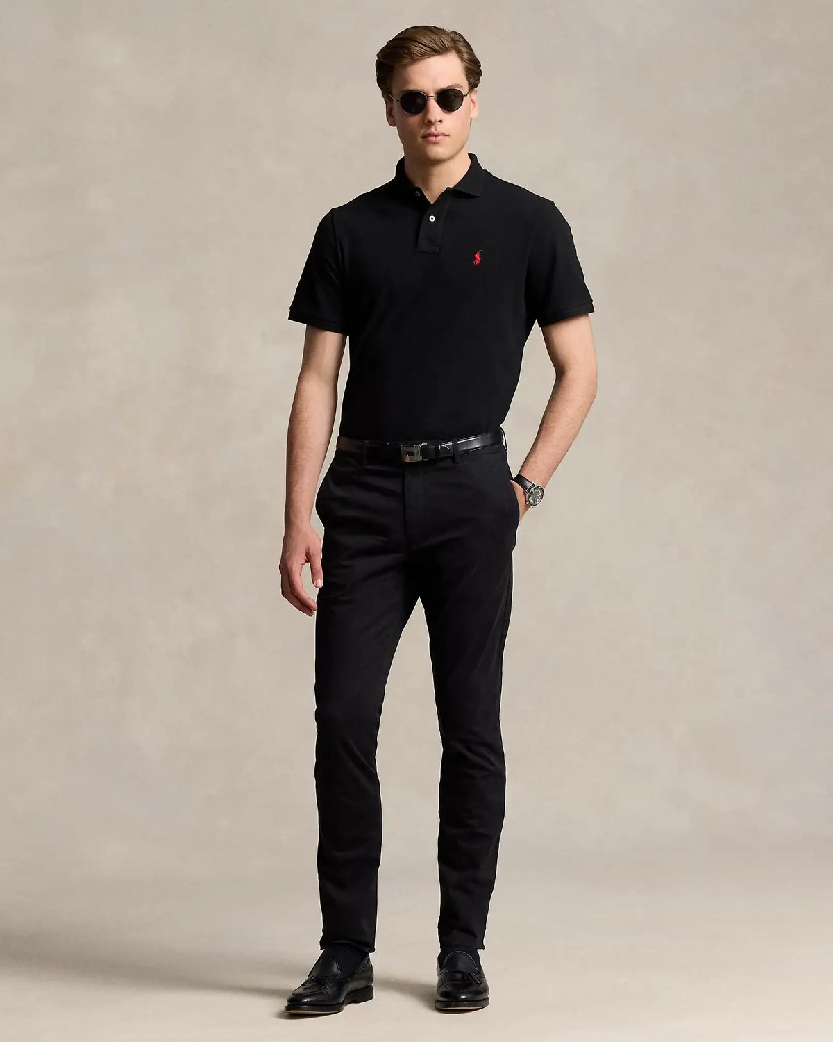 Polo POLO RALPH LAUREN el Icónico Polo de Piqué Negro