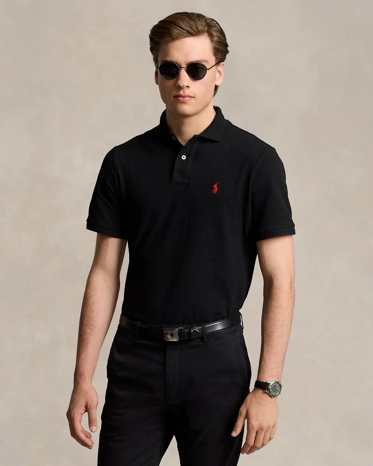 Polo POLO RALPH LAUREN el Icónico Polo de Piqué Negro