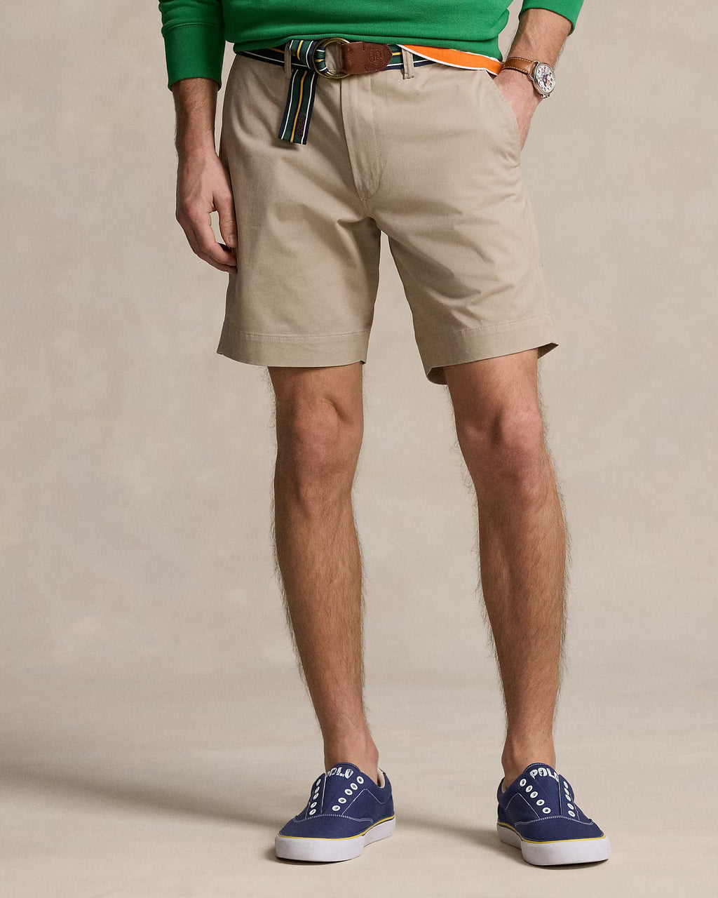 Pantalón POLO RALPH LAUREN Corto Chino Elástico Khaki Tan