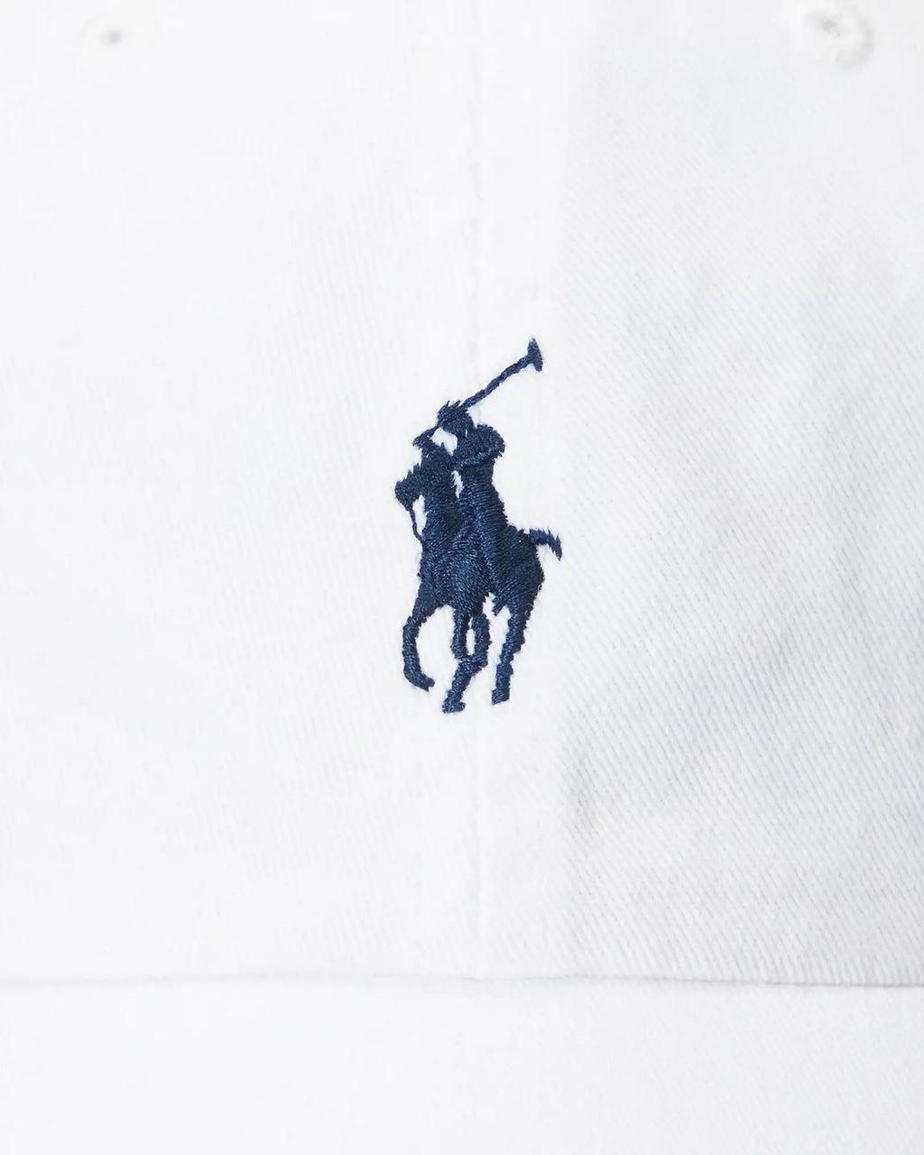 Gorra POLO RALPH LAUREN Blanco con Visera de Tela de Algodón