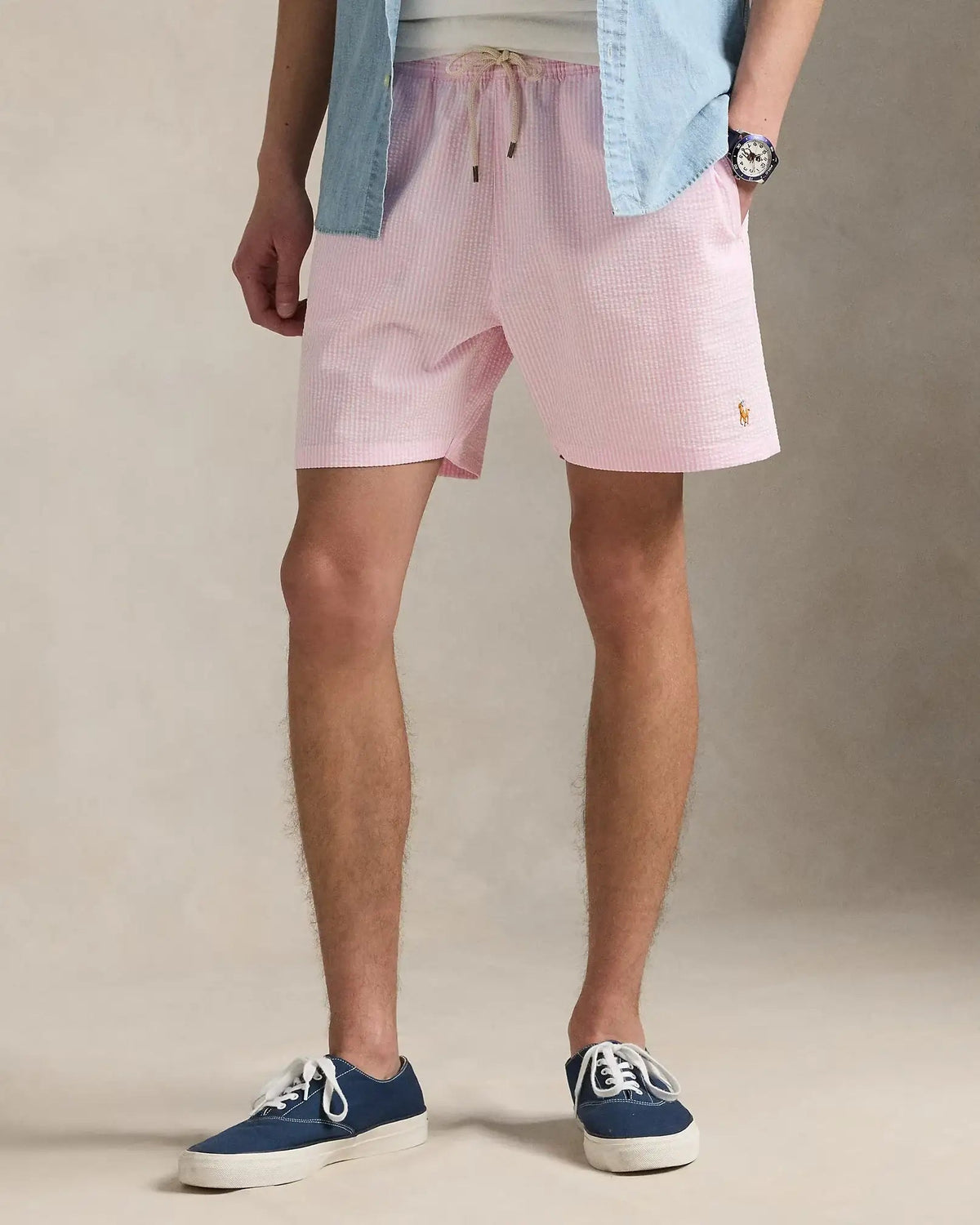 Bermuda POLO RALPH LAUREN Bañador Traveler Classic Fit Sirsaca Rosa Carmel