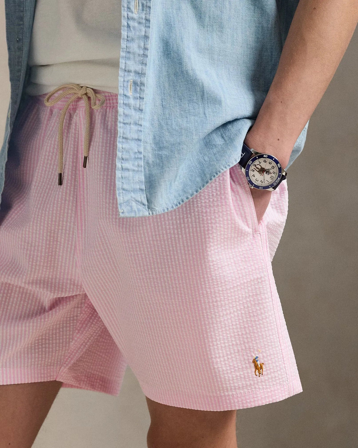 Bermuda POLO RALPH LAUREN Bañador Traveler Classic Fit Sirsaca Rosa Carmel