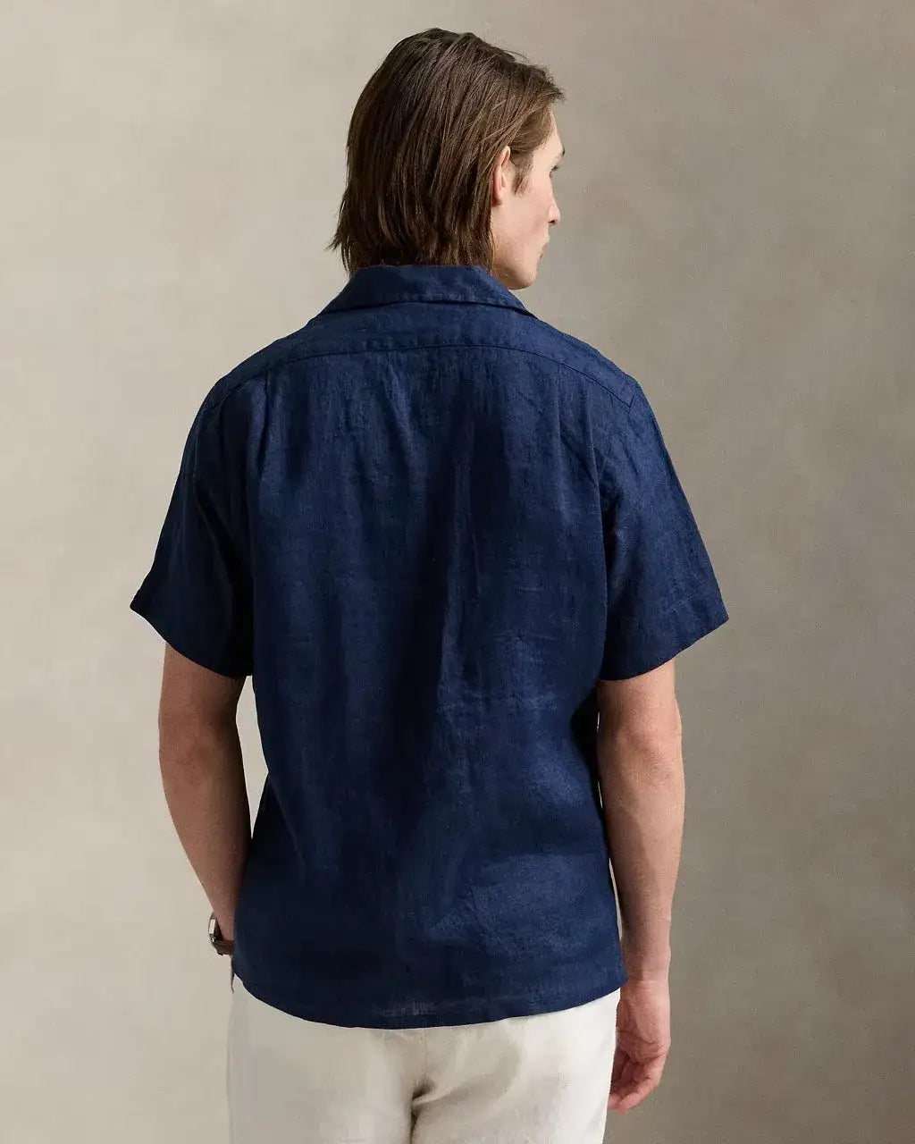 Camisa de Lino POLO RALPH LAUREN Classic Fit Azul Marino Newport