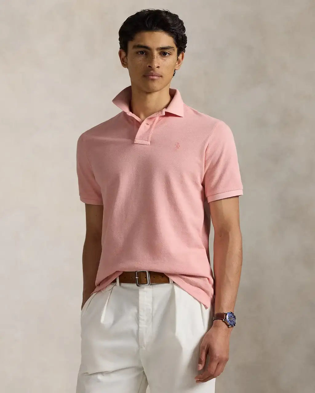 Polo de Hombre POLO RALPH LAUREN Teñido Slim Fit Pink