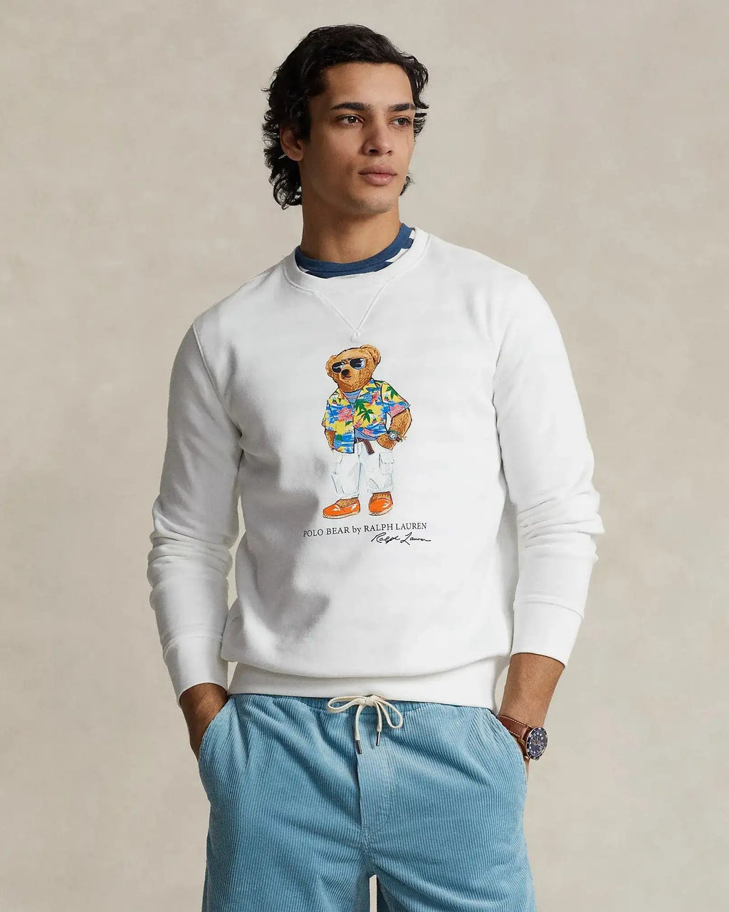 Sudadera Polo Ralph Lauren de Felpa con Polo Bear