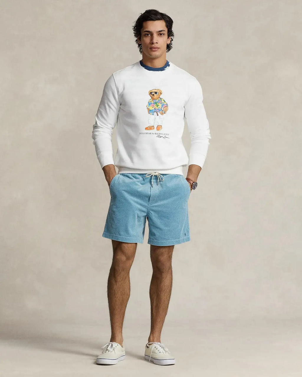 Sudadera Polo Ralph Lauren de Felpa con Polo Bear