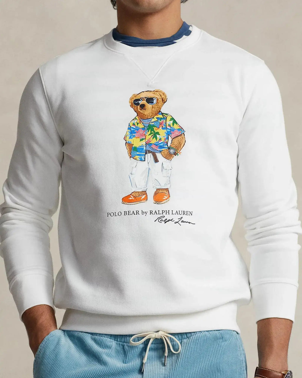 Sudadera Polo Ralph Lauren de Felpa con Polo Bear