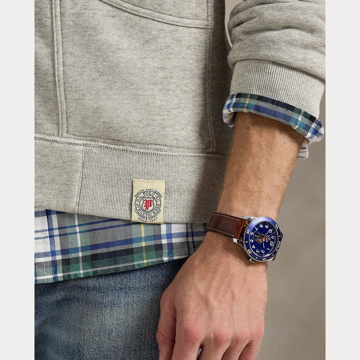 Cárdigan POLO RALPH LAUREN Vintage Fit Fleece Loft Heather