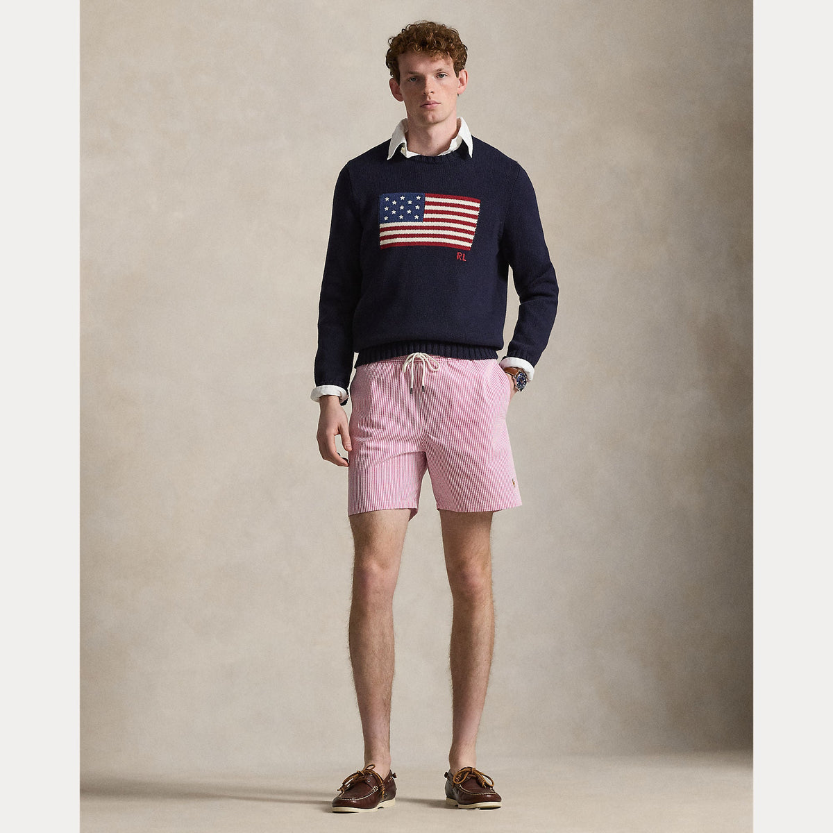 Bermuda POLO RALPH LAUREN Bañador Traveler Classic Fit Resort Rose