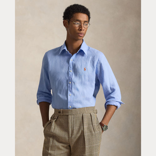 Camisa POLO RALPH LAUREN Lino Custom Slim Austin Blue