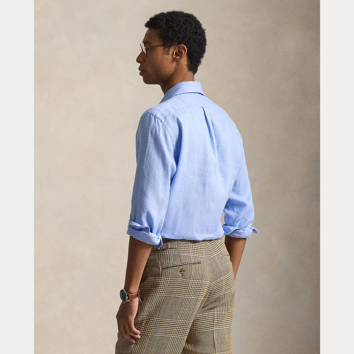 Camisa POLO RALPH LAUREN Lino Custom Slim Austin Blue