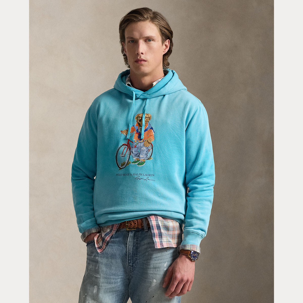 Sudadera POLO RALPH LAUREN Hoodie con Polo Bear Perfect Turquoise